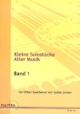 Kleine Solostcke alter Meister Band 1 fr Zither