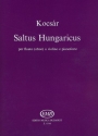 Saltus hungaricus for flute (oboe/violin) and piano score et parts