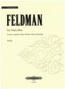 For Franz Kline for soprano, violin, cello, french horn, chimes and piano Score