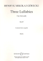 Three Lullabies op. 49 fr gemischter Chor (SATB) a cappella Chorpartitur