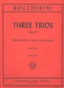 3 Trios op.38 for violin, viola and violoncello parts