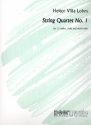 String quartet no.1 for 2 violins, viola and violoncello score