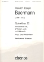 Quintett op.22 fr Klarinette Und streichquartett Partitur und Stimmen