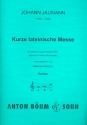 Kurze lateinische Messe fr gem Chor (SAB), Orgel und Kontraba Partitur