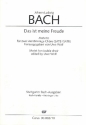 Das ist meine Freude Motette fuer 2 vierstg. gem choere und general- bass ad lib.   chorpartitur (en/dt)