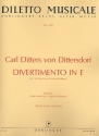 Divertimento E-Dur fr 2 Violinen und Violoncello Partitur und Stimmen