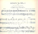 Sonata 8 fr 2 Violinen, Viola, Violoncello und Klavier Cembalo (Orgel / Klavier)