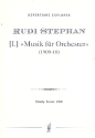 Musik Nr.1 fr Orchester Studienpartitur