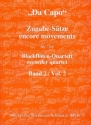 'Da Capo' Band 2 Zugabe-Sätze für 4 Blockflöten (AATB) Partitur und Stimmen
