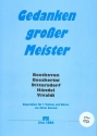 Gedanken groer Meister (+CD) fr 2 Violinen und Klavier