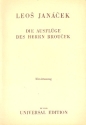 Die Ausflge des Herrn Broucek Klavierauszug (dt)