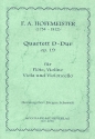 Quartett D-Dur op.19 fr Flte und Streichtrio Partitur+Stimmen