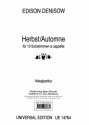 Herbst (automne) fr 13 Solostimmen a cappella Chorpartitur