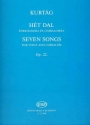 7 Songs op.22  for voice and cimbalom