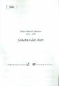 Sonata a 2 chori für 3 Blockflöten, Fagott, 2 Violinen, 3 Violen und Bc Violine 1und 2