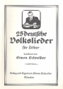 25 deutsche Volkslieder fr Zither