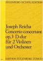 Concerto concertant D-Dur op.3 fr 2 Violinen und Orchester Studienpartitur
