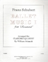Ballet Music from Rosamond for 4 clarinets score and parts