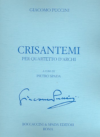 Crisantemi per quartetto d'archi partitura e parti