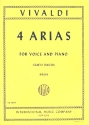 4 Arias for high voice and piano