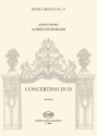 Concertino D-Dur fr Posaune (fl), Mandoline (git) und Streicher Partitur