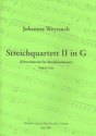 Streichquartett G-Dur Nr.2 als Divertimento fr Streichorchester Partitur