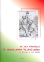 15 ungarische Volkslieder fr Klavier zu 4 Hnden