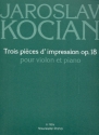 3 pices d'impression op.18 pour violon et piano