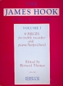 The James Hook Collection vol.1 for treble (alto) recorder and piano (harpsichord)