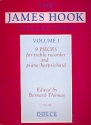 The James Hook Collection vol.1 for treble (alto) recorder and piano (harpsichord)