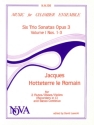 6 trio sonatas op.3 vol.1 (nos.1-3) for 2 flutes (oboe, violin) and bc