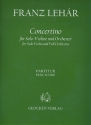 Concertino fr Violine und Orchester Partitur