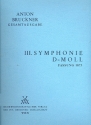 Sinfonie d-Moll Nr.3 in der Fassung von 1873 fr Orchester Dirigierpartitur