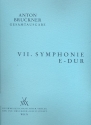 Sinfonie E-Dur Nr.7 fr Orchester Partitur