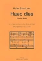 Haec dies Motette (1988) fr gem Chor und Orgel, 2 Trompeten und Pauke ad lib Partitur