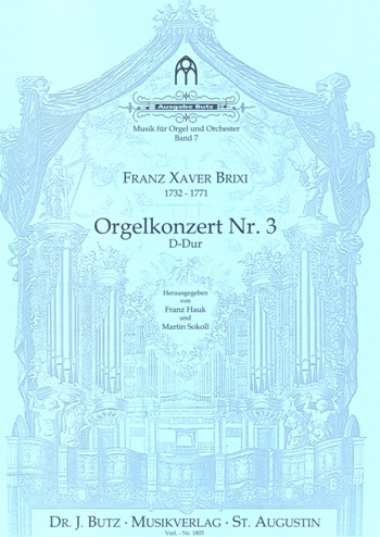 Konzert D-Dur Nr.3 für Orgel, 2 Violinen und Baß Partitur