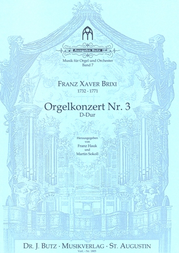 Konzert D-Dur Nr.3 fr Orgel, 2 Violinen und Ba Partitur