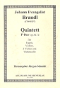 Quintett F-Dur op.52,2 fr Fagott, Violine, 2 Violen und Violoncello Partitur und Stimmen