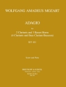 Adagio KV484a (KV411) for 2 clarinets and 3 basset horns score and parts