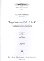 Konzert C-Dur Nr.1 Fr Orgel, Streicher, Trompeten in C und Pauken ad lib Orgelstimme