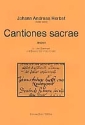 Cantiones sacrae fr gem Chor (SATTB) und Bc Partitur