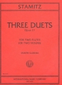 3 Duets op.27 for 2 flutes score