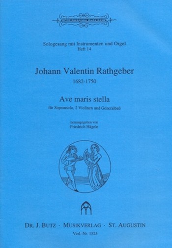 Ave Maris Stella fr Sopran, 2 Violinen und Generalbass Partitur und Stimmen