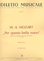 Per questa bella mano KV612 fr Ba, obligaten Kontraba und Orchester fr Ba und Klavier