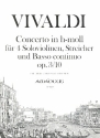 Konzert h-Moll op.3,10 für 4 Violinen, Streicher und Bc Partitur und Stimmen