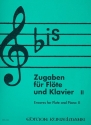Bis Band 2 Zugaben fr Flte und Klavier Frster, Dieter, ed