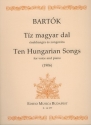 10 hungarian Songs for voice and piano