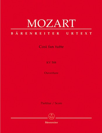 Ouvertre zu Cosi fan tutte KV588 fr Orchester Partitur