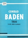 Trio for flute, oboe and clarinet score and parts