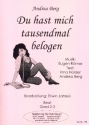 Du hast mich tausendmal belogen: fr Blasorchester Andrea Berg